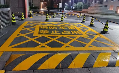 合肥地面畫消防通道劃線多少錢？飛揚市政價格合理